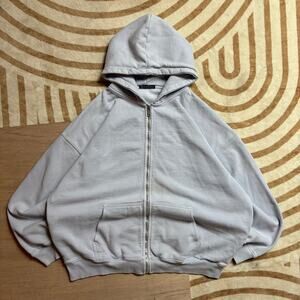 BRANDY MELVILLE • LILAC OVERSIZED FULL-ZIP HOODIE